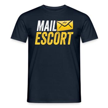 Facteur de service de livraison de colis Facteur - T-shirt homme - marine - Devant - AI Model Male 178 light (178cm)