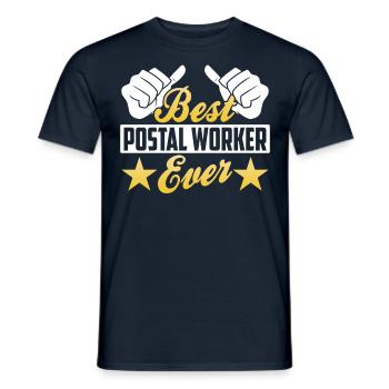 Le meilleur facteur de poste officiel de tous les temps - T-shirt homme - marine - Devant - AI Model Male 178 light (178cm)