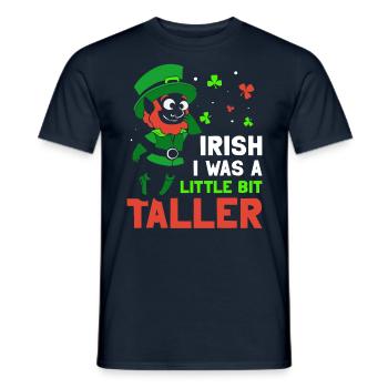 J’aimerais être un peu plus grand - T-shirt homme - marine - Devant - AI Model Male 178 light (178cm)