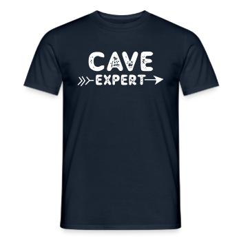 Höhlenexperte Höhle Cave Höhlenwandern Caving - Männer T-Shirt - Navy - Vorne - AI Model Male 178 light (178cm)