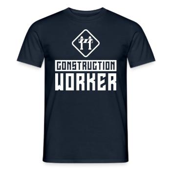 Construction Worker Construction Teamwork Construction Site Team - Men's T-Shirt - navy - Front - AI Model Male 178 light (178cm)
