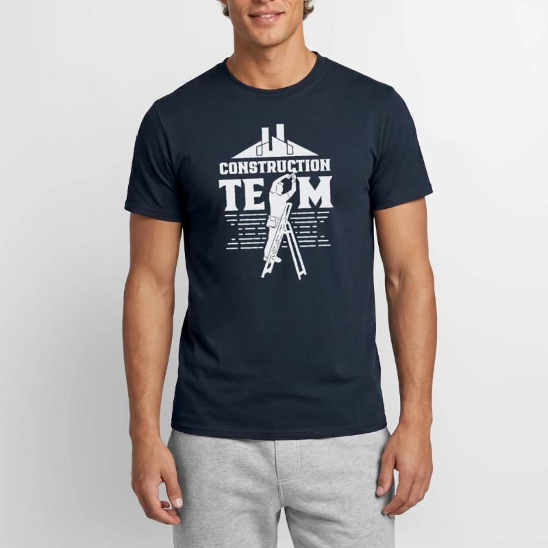 Construction Team Teamwork Construction site Construction workers Men's T-Shirt