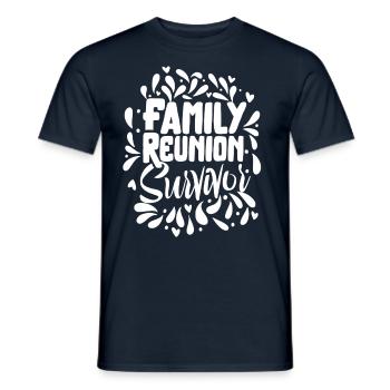 Überlebender Eines Familientreffens Familie Team - Männer T-Shirt - Navy - Vorne - AI Model Male 178 light (178cm)
