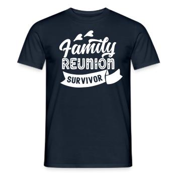 Überlebender Eines Familientreffens Familie Team - Männer T-Shirt - Navy - Vorne - AI Model Male 178 light (178cm)
