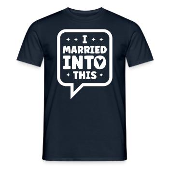 Je me suis marié dans cette famille Sweet - T-shirt homme - marine - Devant - AI Model Male 178 light (178cm)
