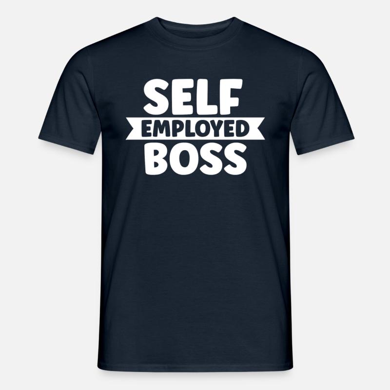Selbständiger Chef Freelancer Selbstständig - Männer T-Shirt - Navy