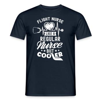 Flight Nurse Flight Doctor Flight Physician Profession - Men's T-Shirt - navy - Front - AI Model Male 178 light (178cm)