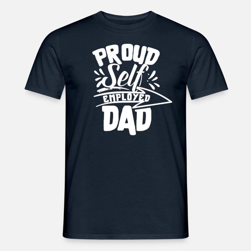 Stolzer Selbständiger Vater Selbstständig - Männer T-Shirt - Navy