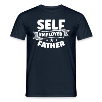 Self-employed father Freelancer Self-employed - Men's T-Shirt - navy - Front - AI Model Male 178 light (178cm)