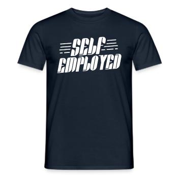 Self-employed freelancer freelancer - Men's T-Shirt - navy - Front - AI Model Male 178 light (178cm)