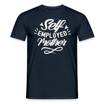 Self-employed mother Self-employed freelancer - Men's T-Shirt - navy - Front - AI Model Male 178 light (178cm)