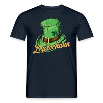 Leprechaun Gobelin Irlandais St Patrick’s Day Irlandais - T-shirt homme - marine - Devant - AI Model Male 178 light (178cm)