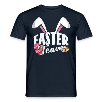 Équipe de Pâques Lapin de Pâques Pâques Pâques Pâques Pâques - T-shirt homme - marine - Devant - AI Model Male 178 light (178cm)
