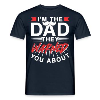 Je suis le Père dont ils vous ont mis en garde - T-shirt homme - marine - Devant - AI Model Male 178 light (178cm)