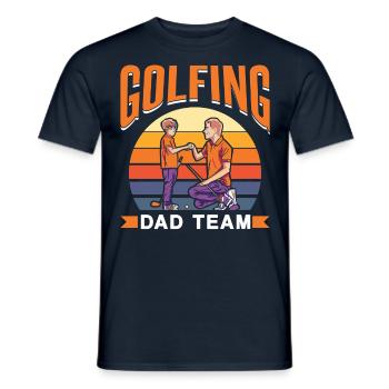 Golf Father Team Golfer Golfing Papa Papi Father Day - Men's T-Shirt - navy - Front - AI Model Male 178 light (178cm)
