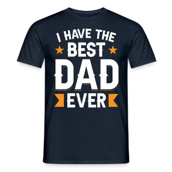 J’ai le meilleur père papa de tous les temps - T-shirt homme - marine - Devant - AI Model Male 178 light (178cm)