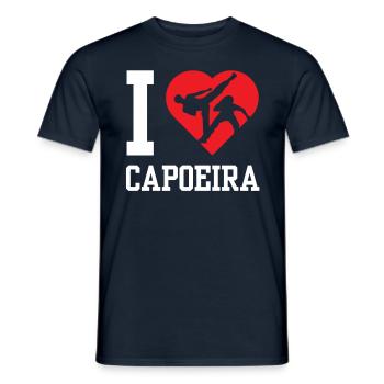 J’adore la Capoeira Brazilian Hobby Arts Martiaux - T-shirt homme - marine - Devant - AI Model Male 178 light (178cm)