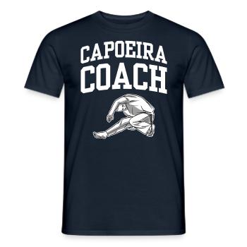 Entraîneur de Capoeira Hobby Arts Martiaux Brésiliens - T-shirt homme - marine - Devant - AI Model Male 178 light (178cm)