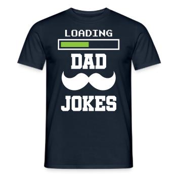 Papa Blague Papa Blague Père Blagues - T-shirt homme - marine - Devant - AI Model Male 178 light (178cm)