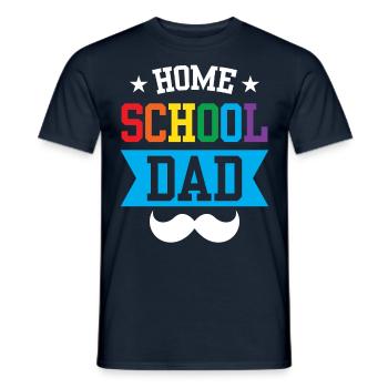 Homeschool Papa Vater Vatertag Homeschooling - Männer T-Shirt - Navy - Vorne - AI Model Male 178 light (178cm)