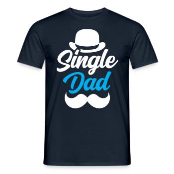 Alleinerziehender Vater Papa Papi Alleinerziehend - Männer T-Shirt - Navy - Vorne - AI Model Male 178 light (178cm)