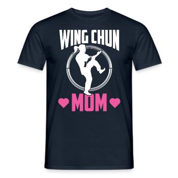 Wing Chun Mother Martial Arts Martial Arts Trainer - Men's T-Shirt - navy - Front - AI Model Male 178 light (178cm)