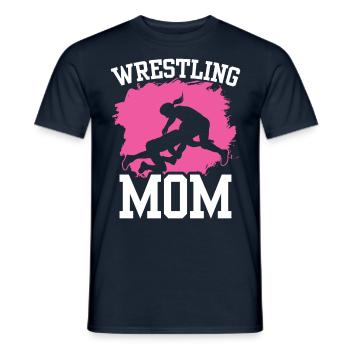 Lutte Mama Ringer Lutteur Ringen Ringkampf - T-shirt homme - marine - Devant - AI Model Male 178 light (178cm)