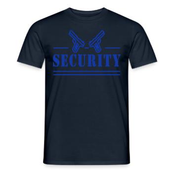 Security Bouncer Security Security Guard - Men's T-Shirt - navy - Front - AI Model Male 178 light (178cm)