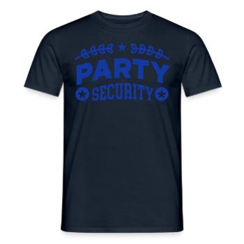 Party Security Security Security Guard - Men's T-Shirt - navy - Front - AI Model Male 178 light (178cm)