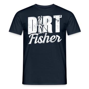 Dirt Fisher Dirt Fishing Metal Detecting - Männer T-Shirt - Navy - Vorne - AI Model Male 178 light (178cm)