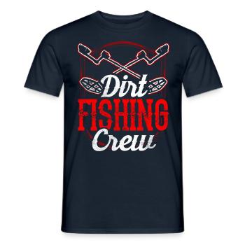 Dirt Fishing Mannschaft Metal Detecting - Männer T-Shirt - Navy - Vorne - AI Model Male 178 light (178cm)