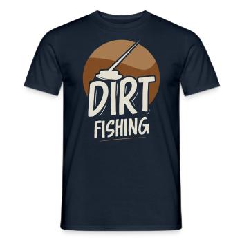 Dirt Fishing Metal Detecting Metal Detection - Men's T-Shirt - navy - Front - AI Model Male 178 light (178cm)
