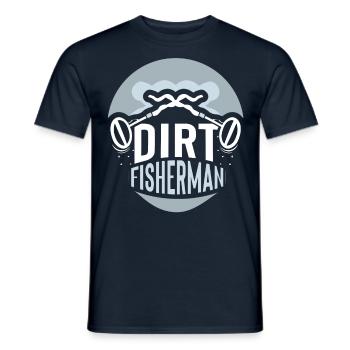 Dirt Fischer Metal Detecting Dirt Fishing - Männer T-Shirt - Navy - Vorne - AI Model Male 178 light (178cm)