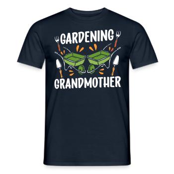 Gartenarbeitende Großmutter Gärtnerin Oma Garten - Männer T-Shirt - Navy - Vorne - AI Model Male 178 light (178cm)