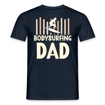 Bodysurfing Father Hobby Bodysurfing Bodysurfing Bodysurfing - Men's T-Shirt - navy - Front - AI Model Male 178 light (178cm)