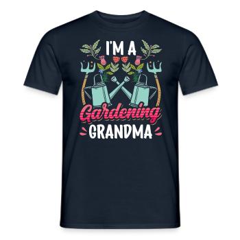 Je suis une grand-mère jardinière grand-mère grand-mère - T-shirt homme - marine - Devant - AI Model Male 178 light (178cm)