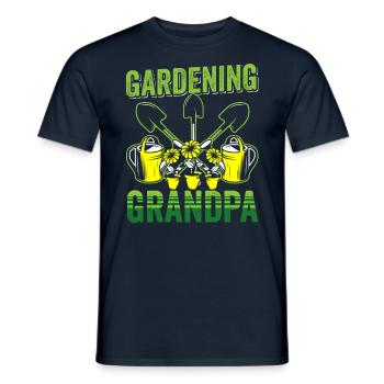 Gartenarbeit Opa Großvater Garten Gärtner - Männer T-Shirt - Navy - Vorne - AI Model Male 178 light (178cm)