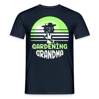 Gartenarbeit Oma Großmutter Gärtnerin Garten - Männer T-Shirt - Navy - Vorne - AI Model Male 178 light (178cm)