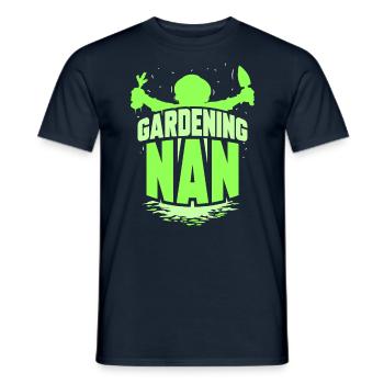 Gartenarbeit Großmutter Garten Oma Gärtnerin - Männer T-Shirt - Navy - Vorne - AI Model Male 178 light (178cm)
