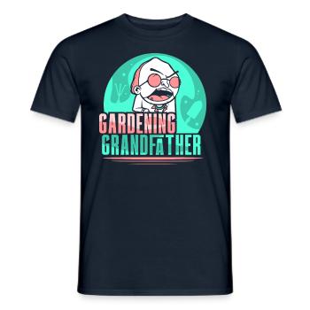 Jardinier Grand-père Jardinier Jardinier - T-shirt homme - marine - Devant - AI Model Male 178 light (178cm)