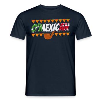 O’Mexicain Irlandais Mexique Irlande Irlandais - T-shirt homme - marine - Devant - AI Model Male 178 light (178cm)