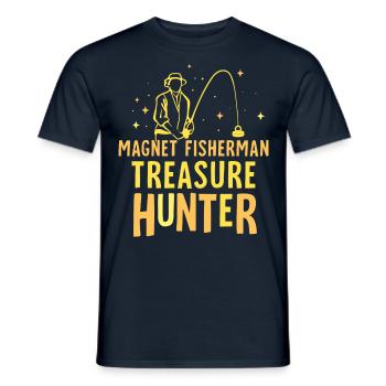 Magnetfischer Schatzsucher Magnetfischen Magnet - Männer T-Shirt - Navy - Vorne - AI Model Male 178 light (178cm)