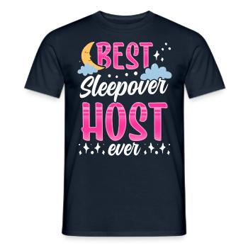 Best Overnight Host Ever Party - Men's T-Shirt - navy - Front - AI Model Male 178 light (178cm)