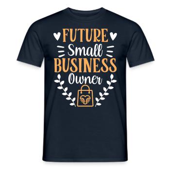 Futur propriétaire d’entreprise Entrepreneur Fondateur - T-shirt homme - marine - Devant - AI Model Male 178 light (178cm)