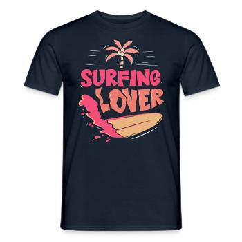 Amateurs de surf Surf surf Surf Surfer - T-shirt homme - marine - Devant - AI Model Male 178 light (178cm)