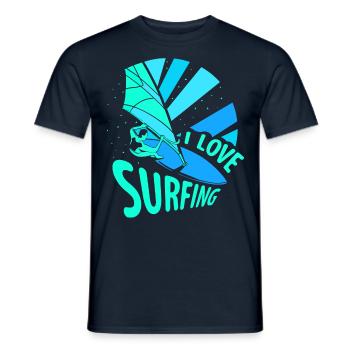 J’adore surfer surf surf surf surf - T-shirt homme - marine - Devant - AI Model Male 178 light (178cm)