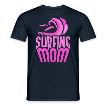 Surf Mama Surf Surfer Planche de surf - T-shirt homme - marine - Devant - AI Model Male 178 light (178cm)