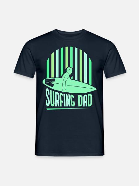 Surf Père Surf Surf Surf Surf Surf surfant - T-shirt homme - marine