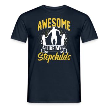 Fantastique comme beau-père de mes beaux-enfants - T-shirt homme - marine - Devant - AI Model Male 178 light (178cm)
