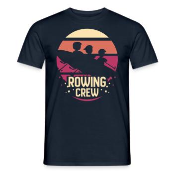 Rudermannschaft Ruderer Ruderboot Ruder Rudern - Männer T-Shirt - Navy - Vorne - AI Model Male 178 light (178cm)